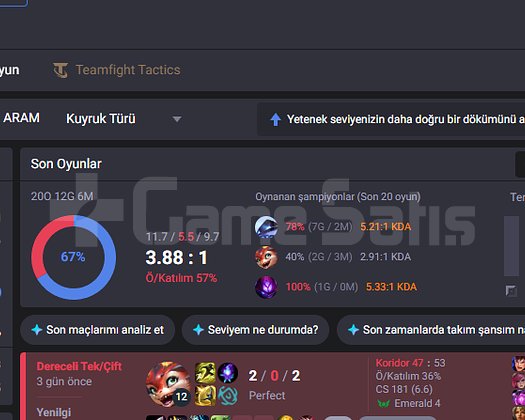 EUW ZÜMRÜT 4 50 WR HESAP