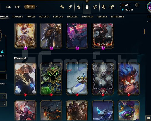 666 LEVEL / 356 SKİN / FUL HERO +MAİL +14K SATIŞ