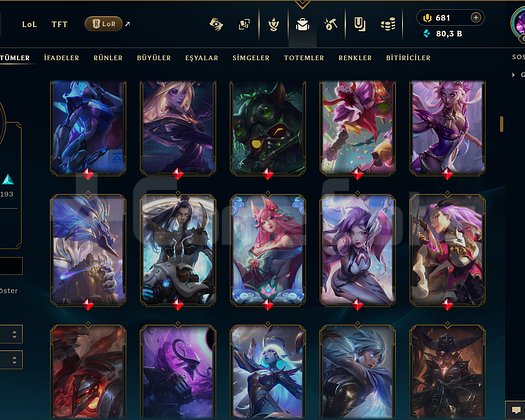 666 LEVEL / 356 SKİN / FUL HERO +MAİL +14K SATIŞ
