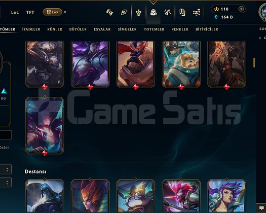 361 LEVEL / 186 SKİN / 136 HERO +MAİL +14K SATIŞ