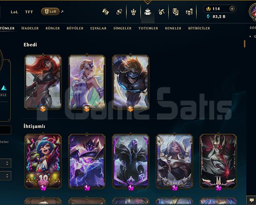 611 KOSTÜM 864 LVL 83K ÖZ EFSANE DOLU MAİL HESAP