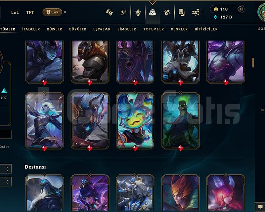 TR / 616 LEVEL / 181 SKİN / 144 HERO +MAİL