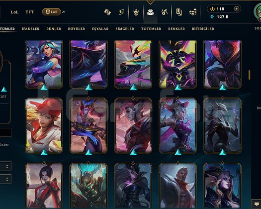 TR / 616 LEVEL / 181 SKİN / 144 HERO +MAİL