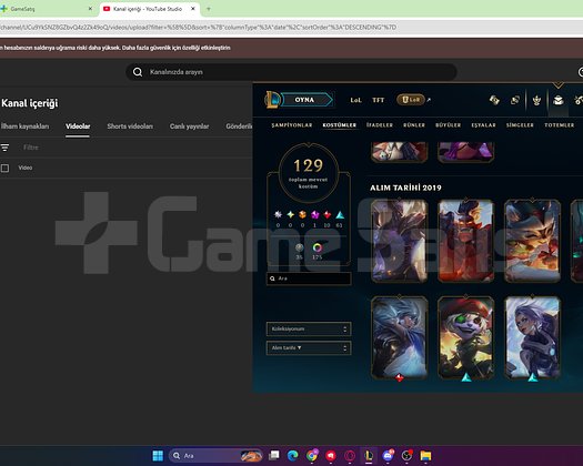 GÜVENİLİR ASLA GERİ ALINMAZ LOL FULL ŞAMP129KOSTÜM