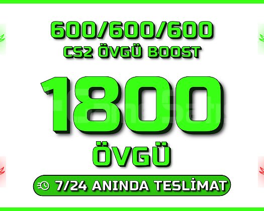 YEŞİL FAKTÖR ! CS2 1800 ÖVGÜ ! ANINDA TESLİM
