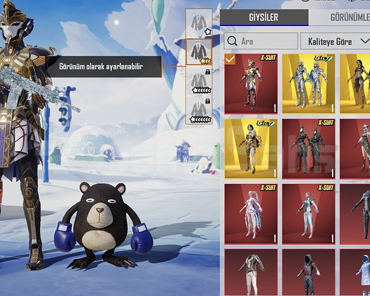 3 spor araç// 3 max silah//5x suit// 41 silah