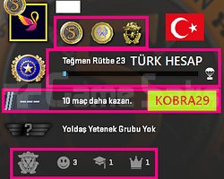 TR HESAP+FACEİT+3 MADALYA 48 WİN 146 SAAT SEÇKİN