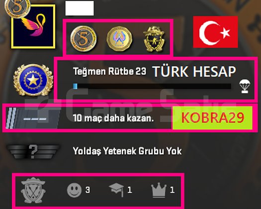 TR HESAP+FACEİT+3 MADALYA 48 WİN 146 SAAT SEÇKİN