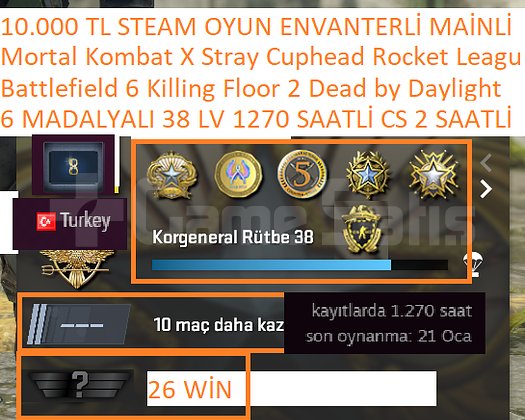 6 MADALYALI 38 LV Battlefield 6 Killing Floor 2 De