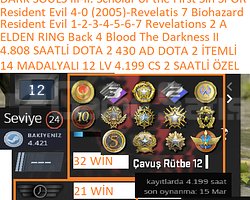 14 MADALYALI 12 LV ELDEN RING Resident Evil 0-1-2-