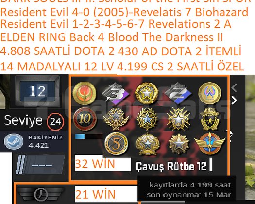 14 MADALYALI 12 LV ELDEN RING Resident Evil 0-1-2-