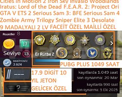 9 MADALYALI FACEİT 263 TL BAKİYE GTA V ETS 2 BF 3