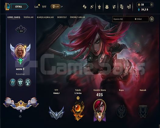 Unranked şahsi hesap taktir 5