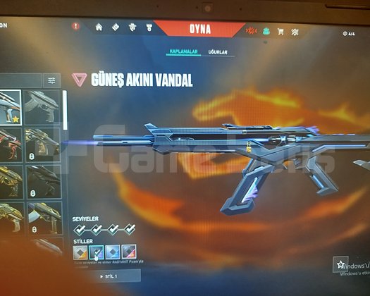 Güneş Akını Vandal Gümüş 1 TR hesap