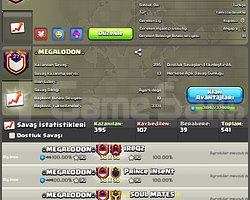 27 LVL MÜKEMMEL İSİMLİ VE GÜNLÜK USTA 3 LİGLİ KLAN