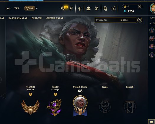 38 LEVEL +30 LP GOLD IV Hesap
