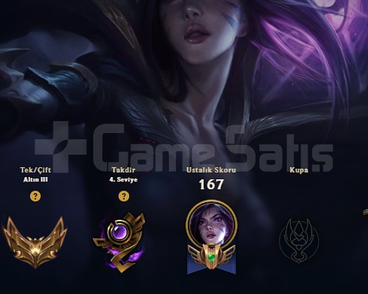 EUW 47 LEVEL GOLD III Hesap