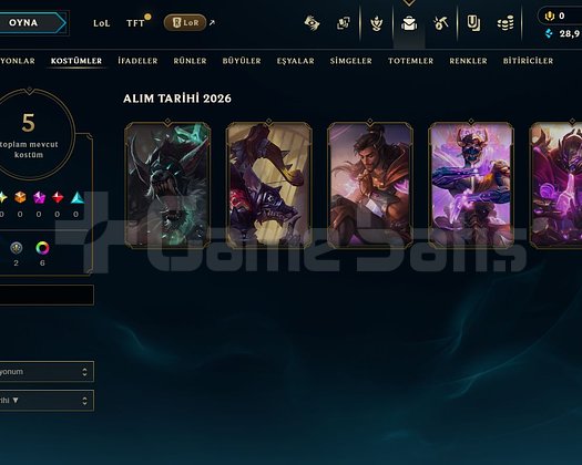 | EUW - ELMAS 4 |5 SKİN & 28K MAVİ ÖZ|HANDMADE ACC