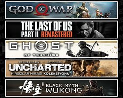 GOW + TLOU2 + Tsushima + Uncharted + Wukong