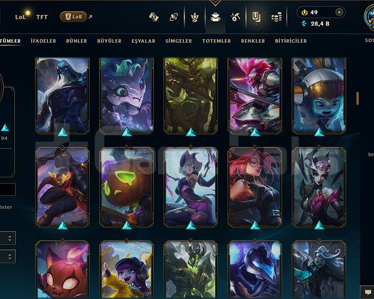 TR + 479 LVL + 197 KOSTÜM +169 HERO +28K ÖZ+ MAİL!