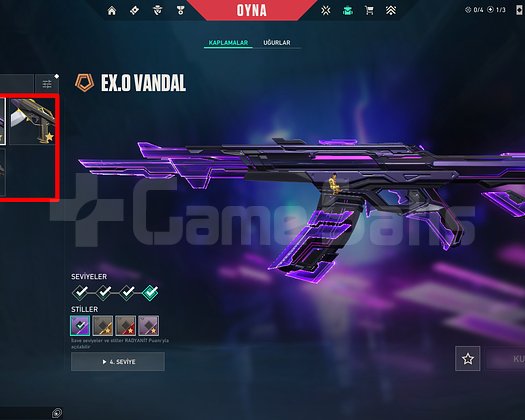 87 SEVİYE + EX.0 + 3 VANDAL + SİHİRPUNK + MAİL!