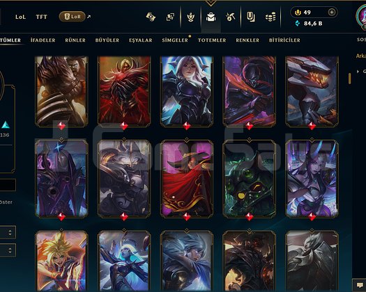 TR / 528 LEVEL / 250 SKİN / FUL HERO +MAİL