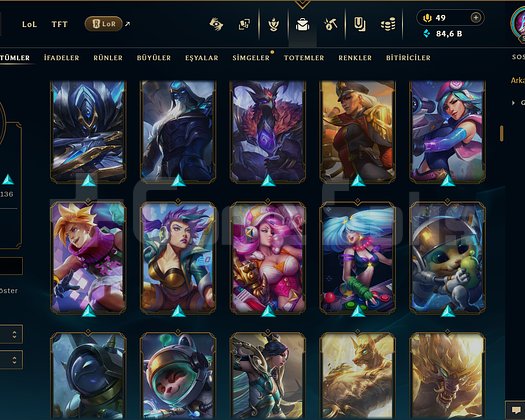 TR / 528 LEVEL / 250 SKİN / FUL HERO +MAİL