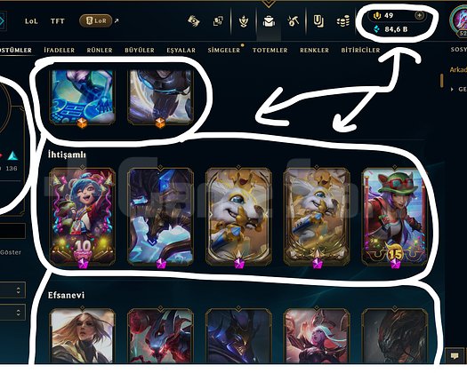 TR / 528 LEVEL / 250 SKİN / FUL HERO +MAİL