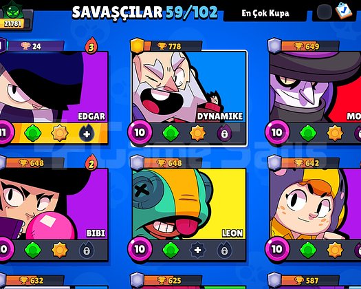 21K kupa 59 savaşcı var