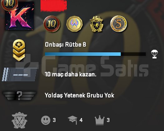 4 NADİR MADALYALI BOL OYUNLU PRİME FACEİT HESAP