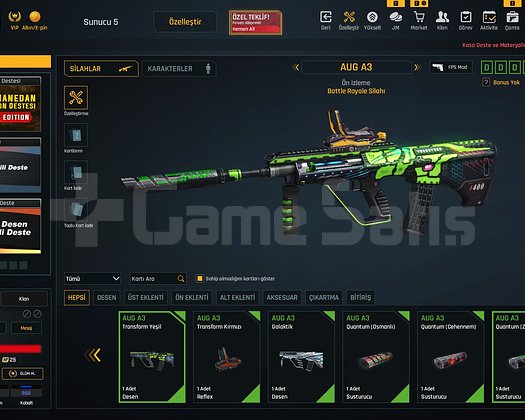6 aug quantum +4 5 kar98 quantum 290k zpli hesap