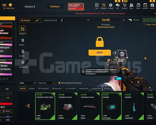 6 aug quantum +4 5 kar98 quantum 290k zpli hesap