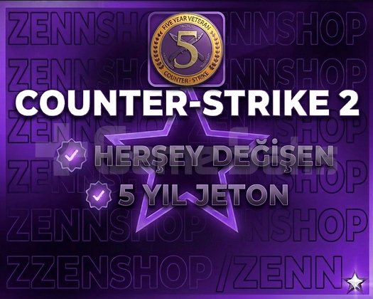 CS 2 HERŞEY DEĞİŞEN / 5 YIL JETON / HIZLI TESLİM!
