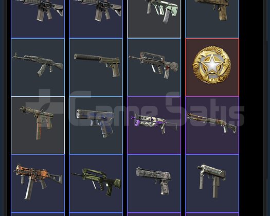 Uyguna prime cs 2 skin var seviye 5 Steam hesabı