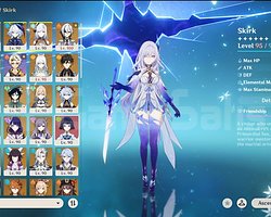 125x5 C6 Arlecchino + Yelan + Ganyu C3 Skirk Zibai