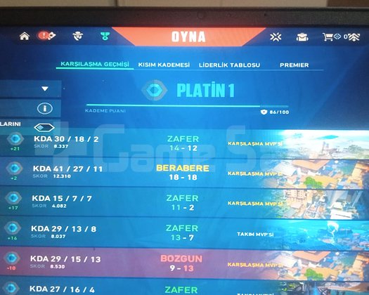 FULL+FULL VALO VE LOL HESABI