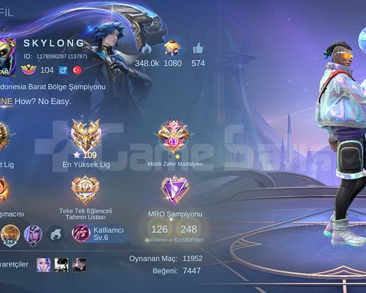 109 yıldız hesap son seviye klan full lightborn