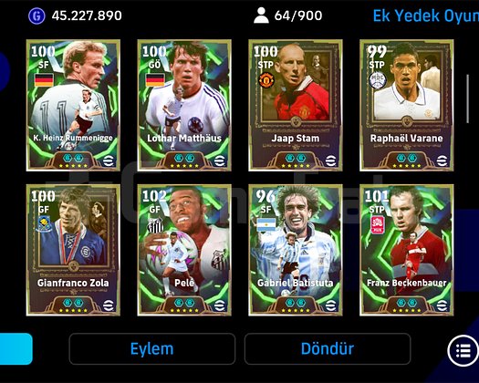 EFOOTBALL MOBİLE YAYINCI HESABI GİBİ