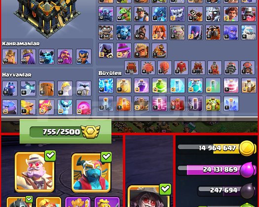 5700 ELMAS!! 755 MADALYA!! TH17 MAX HESAP!!