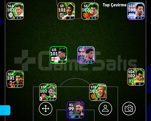 FULL EPIC KADROLU 3131 GÜÇ EFOOTBALL HESABI