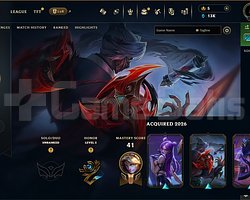 RANKED READY 30 LEVEL ZED KAISA LEBLANC HANDMADE