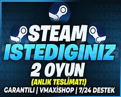 İSTEDİĞİNİZ 2 OYUN STEAM + GARANTİ