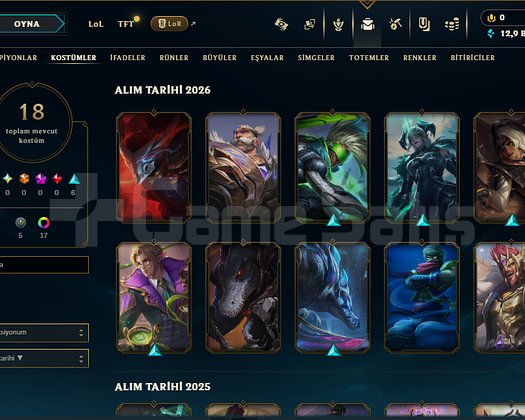 EUW ZÜMRÜT 4 - 18 KOSTÜMLÜ HESAP