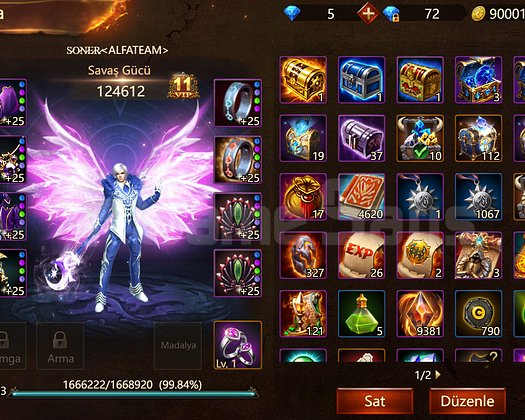 S126 33LVL 125K SAĞLAM ALAN HESABI SATILIK!!!