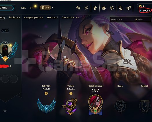 TR ZÜMRÜT 3 MMR +26-14 LP GAİN PLATİN 2 10K MÖ ACC