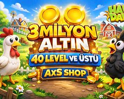 +40 Level 3 Milyon Altın ANINDA TESLİMAT