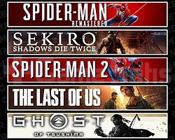 Spider 1 + Sekiro + Spider 2 + TLOU1 + Tsushima