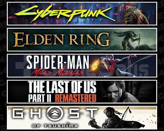 Cyberpunk + Elden + Miles + TLOU2 + Tsushima