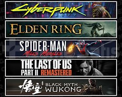 Cyberpunk + Elden + Miles + TLOU2 + Wukong
