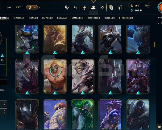 302 LEVEL / 199 SKİN / FUL HERO +MAİL +14K SATIŞ
